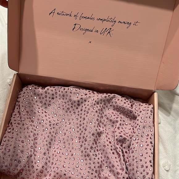 Oh Polly Embellished halter neck mini dress - Picture 5 of 7